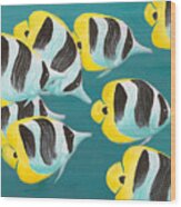 Butterfly Fish Wood Print