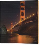By The Golden Gate Wood Print