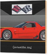 C5 Corvette Zo6 'profile' I Wood Print