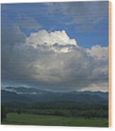 Cades Cloud Wood Print