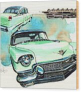 Cadillac Maharani Wood Print