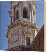 Cadiz Cathedral Bell Tower Wood Print