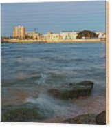 Caleta Beach And Spa Cadiz Spain Wood Print