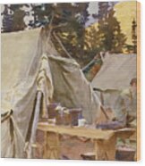 Camp At Lake Ohara, 1916 Wood Print