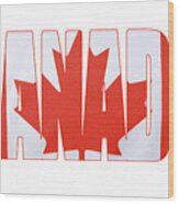 Canadian Flag Wood Print