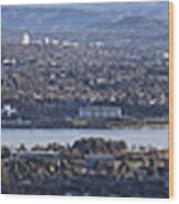 Canberra Panorama From Mt Ainslie Wood Print