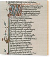 Canterbury Tales Wood Print