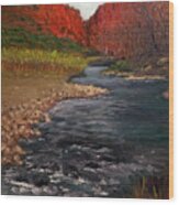 Canyon River Wood Print