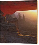 Canyonlands Sunrise Wood Print