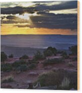 Canyonlands Sunset Wood Print