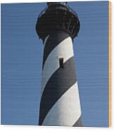 Cape Hatteras Tower Top Wood Print