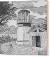 Cape Meares Lighthouse Wood Print