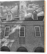 Capital Colonial Williamsburg B And W Wood Print