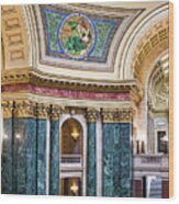 Capitol Rotunda -madison - Wisconsin Wood Print