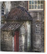 Castle - The Hidden Door In The Back Wood Print