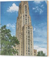 Cathedral Of Learning Wood Print