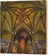Cathedral Of The Madeleine 2 - Utah Wood Print
