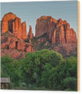 Cathedral Rock Wood Print