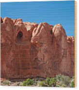 Cave Formation Arches National Park Wood Print