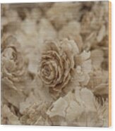 Cedar Rose Square - 3347 Wood Print