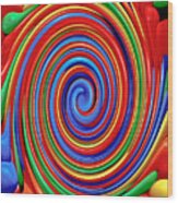 Celebrate Life And Have A Swirl Wood Print
