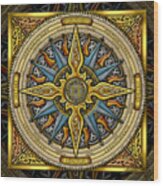 Celtic Compass Wood Print