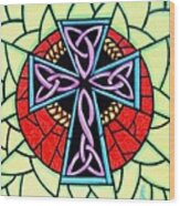 Celtic Cross Wood Print