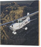 Cessna 172m Wood Print