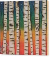 Chakra Rainbow Forest Wood Print