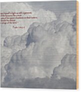 Chariot Clouds Wood Print