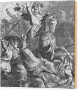 Charles Martel, Battle Of Tours, 732 Wood Print