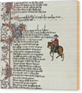 Chaucer: Canterbury Tales Wood Print