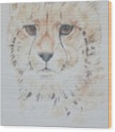 Cheetah Cushion Wood Print