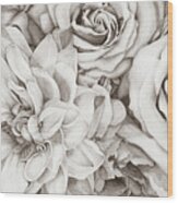 Chelsea's Bouquet - Neutral Wood Print