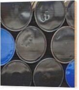 Chemical Barrels #juansilvaphotos Wood Print