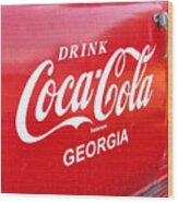 Chevy Cola Door Wood Print