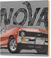 Chevy Nova Wood Print