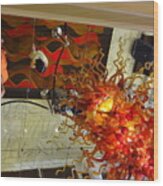 Chihuly Chandelier Wood Print