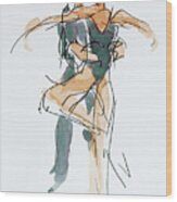 Choreographic Lesson At The Royal Ballet School 01 Wood Print