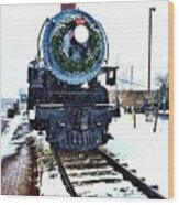 Christmas Train Wood Print