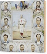 Cincinnati Baseball Team, 1869 Wood Print