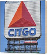 Citgo Sign In Boston Massachusetts Photo Wood Print