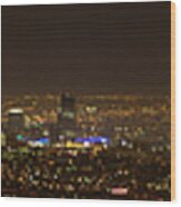 City Of Angels Panorama Wood Print