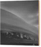Classic Nebraska Shelf Cloud 018 Wood Print