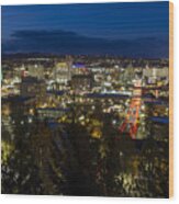 Cliff Drive Rush Hour - Spokane Wood Print
