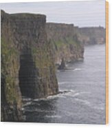 Cliffs Of Moher Ireland Wood Print