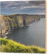 Cliffs Of Moher On The West Coast Of Ireland Wood Print