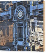 Clock Tower Wood Print