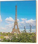 Cloud 9 - Eiffel Tower - Paris, France Wood Print