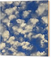 Clouds Abstract Wood Print